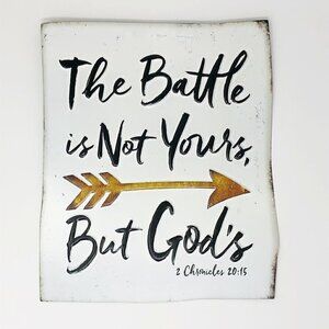 2 Chronicles 20:15 Metal Sign